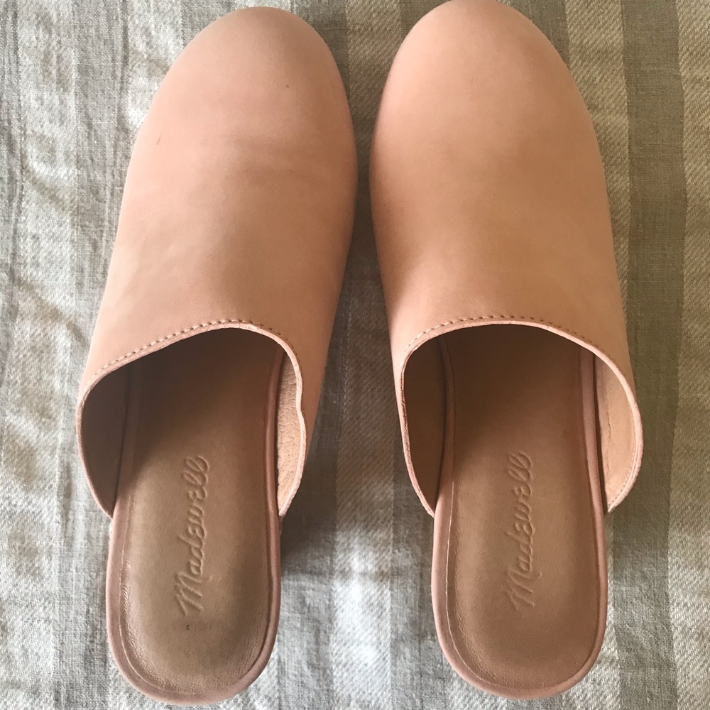 Madewell Clog Mules in Antique Coral
